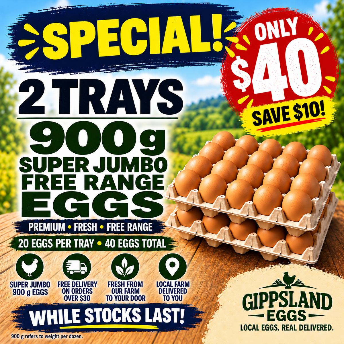 2 Super Jumbo 900g β Only $40 (Save $10)
